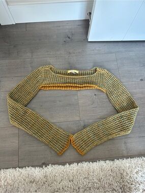 Urban outfitters crochet shrug medium